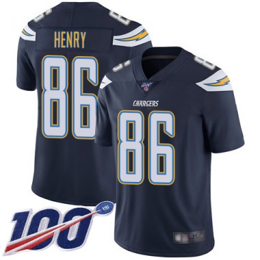 Los Angeles Chargers NFL Football Hunter Henry Navy Blue Jersey Youth Limited #86 Home 100th Season Vapor Untouchable